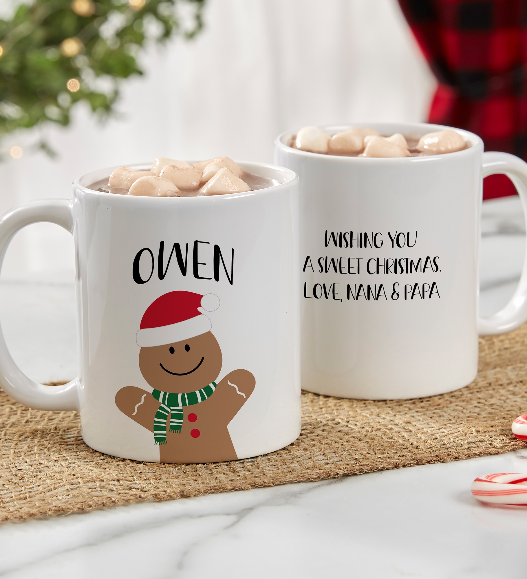 Baking Spirits Bright Personalized Christmas Mugs